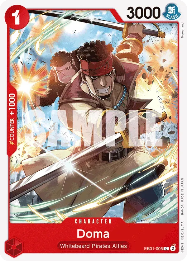 Doma — carte One Piece TCG EB01-005 (Memorial Collection)