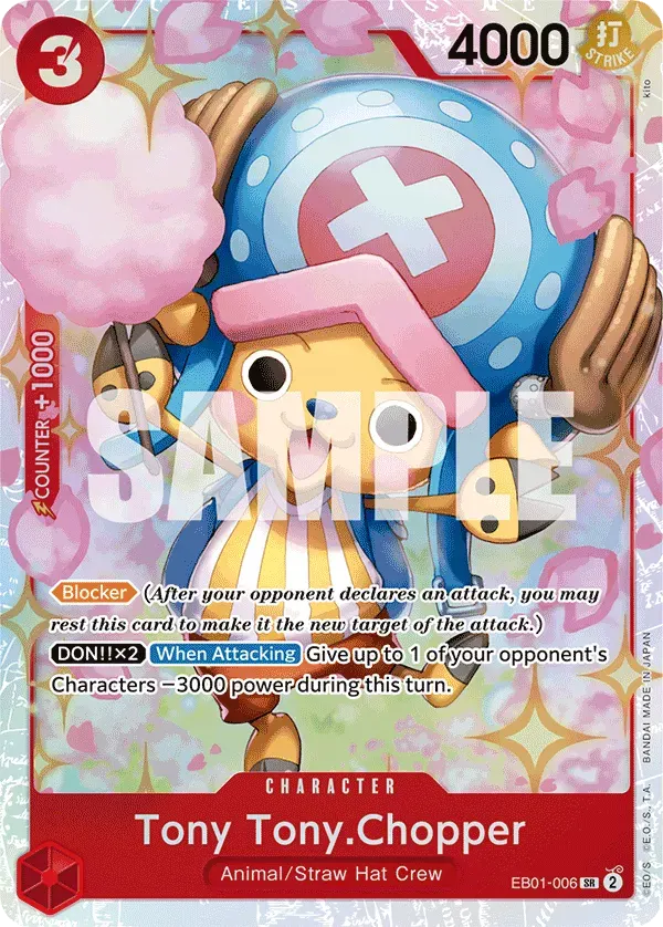 Tony Tony.Chopper — carte One Piece TCG EB01-006 (Memorial Collection)