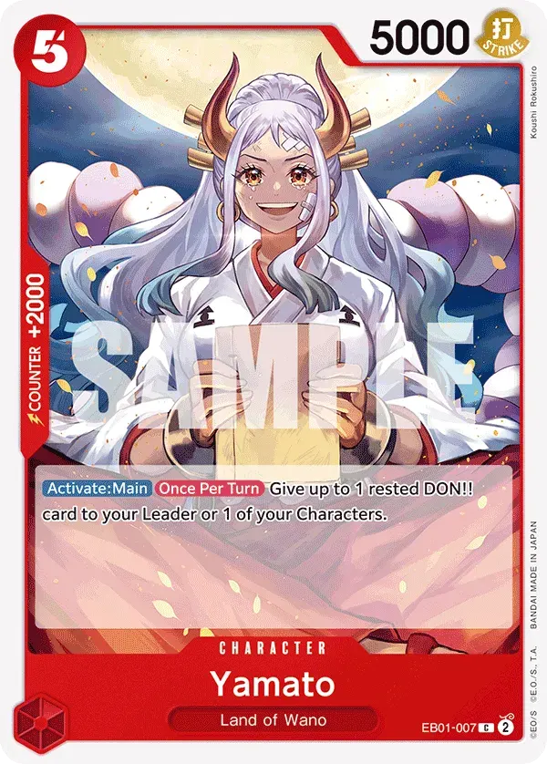 Yamato — carte One Piece TCG EB01-007 (Memorial Collection)
