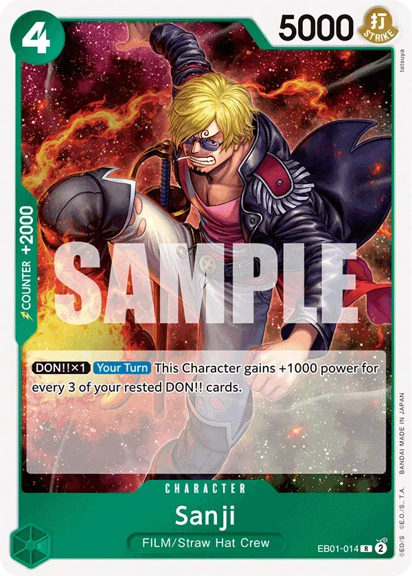 Sanji — carte One Piece TCG EB01-014 (Memorial Collection)