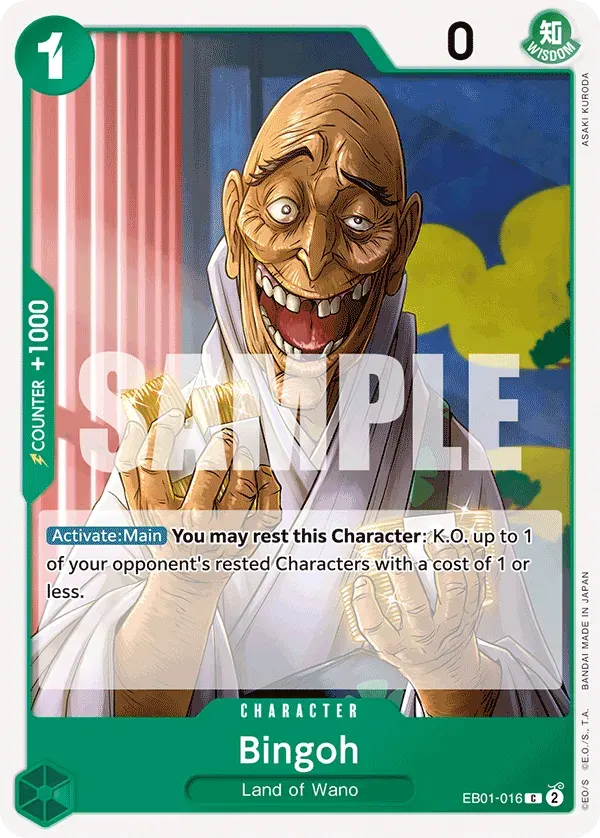 Bingoh — carte One Piece TCG EB01-016 (Memorial Collection)