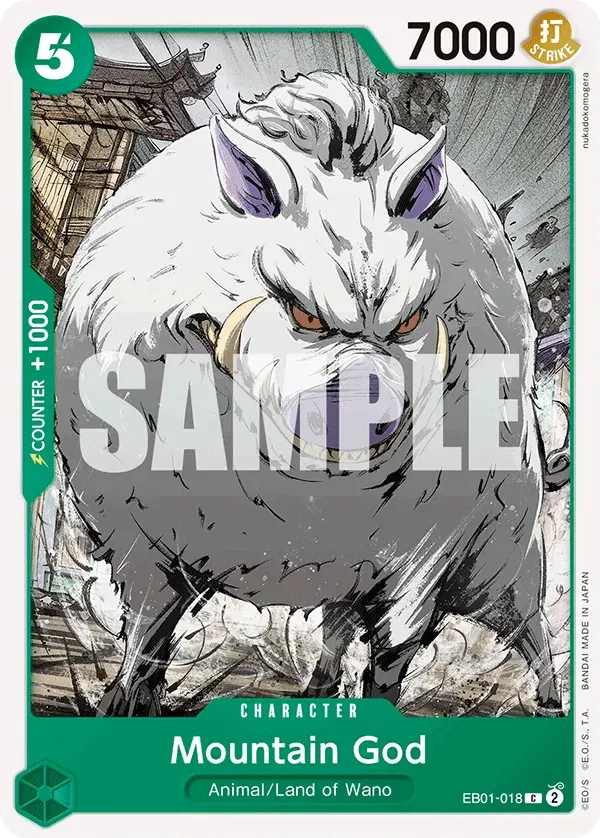 Mountain God — carte One Piece TCG EB01-018 (Memorial Collection)