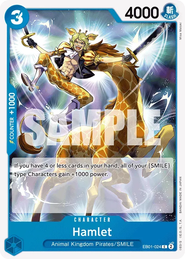 Hamlet — carte One Piece TCG EB01-024 (Memorial Collection)