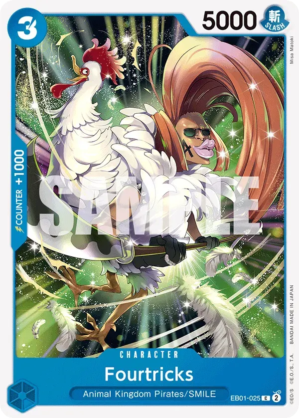 Fourtricks — carte One Piece TCG EB01-025 (Memorial Collection)