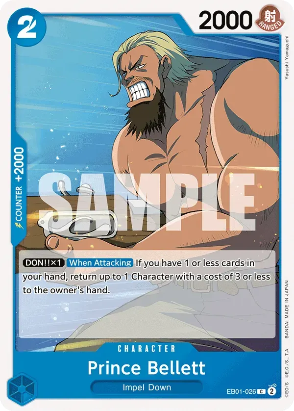 Prince Bellett — carte One Piece TCG EB01-026 (Memorial Collection)