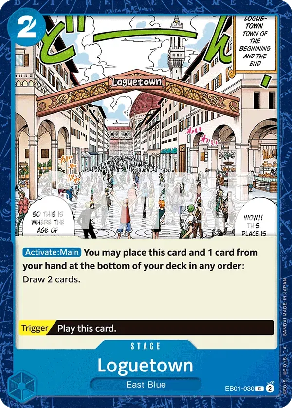 Loguetown — carte One Piece TCG EB01-030 (Memorial Collection)