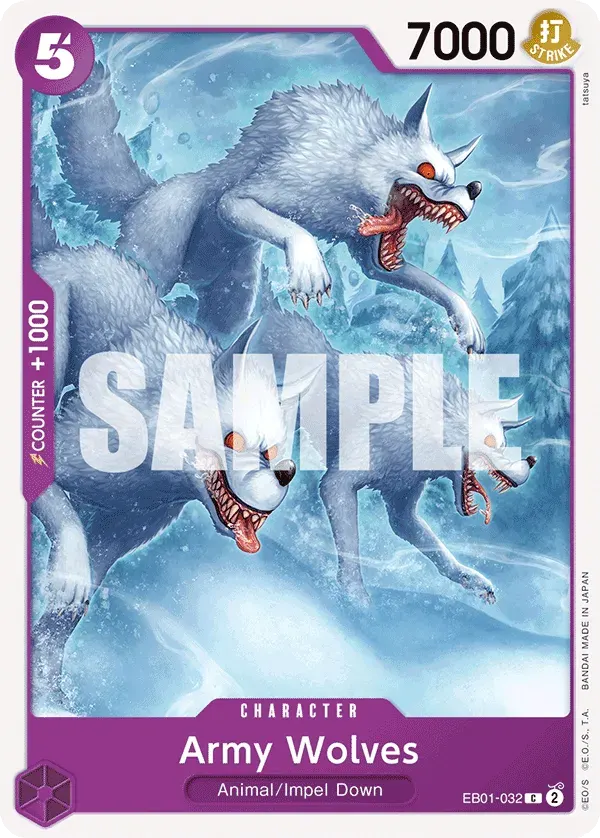Army Wolves — carte One Piece TCG EB01-032 (Memorial Collection)