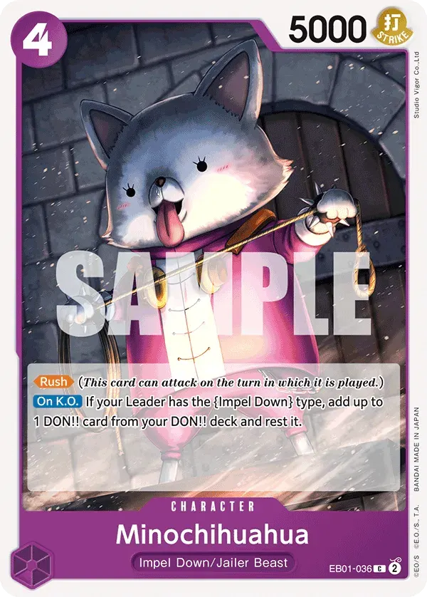 Minochihuahua — carte One Piece TCG EB01-036 (Memorial Collection)