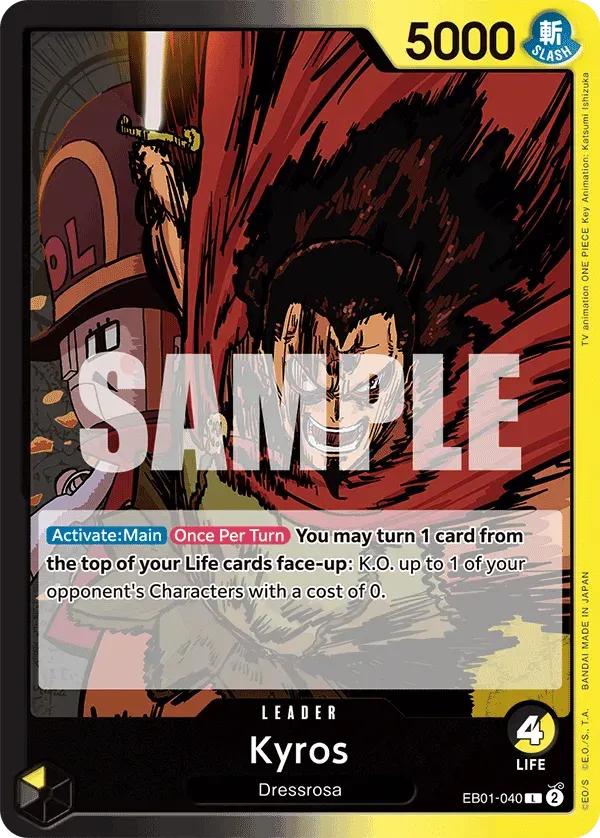 Kyros — carte One Piece TCG EB01-040 (Memorial Collection)
