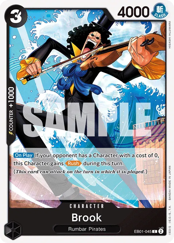 Brook — carte One Piece TCG EB01-045 (Memorial Collection)