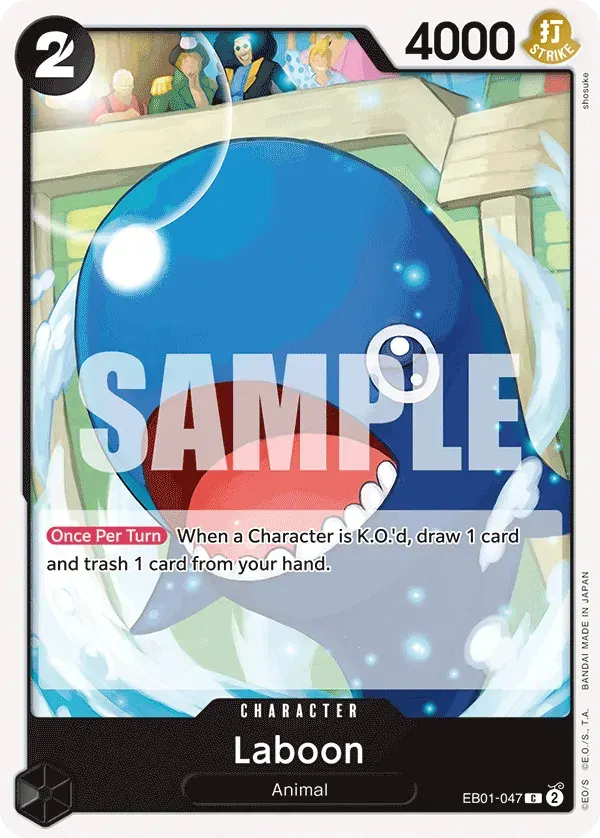 Laboon — carte One Piece TCG EB01-047 (Memorial Collection)
