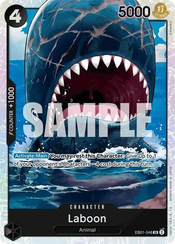 Laboon — carte One Piece TCG EB01-048 (Memorial Collection)