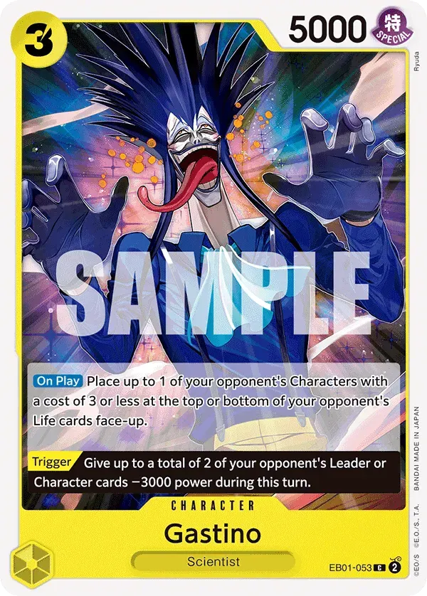 Gastino — carte One Piece TCG EB01-053 (Memorial Collection)