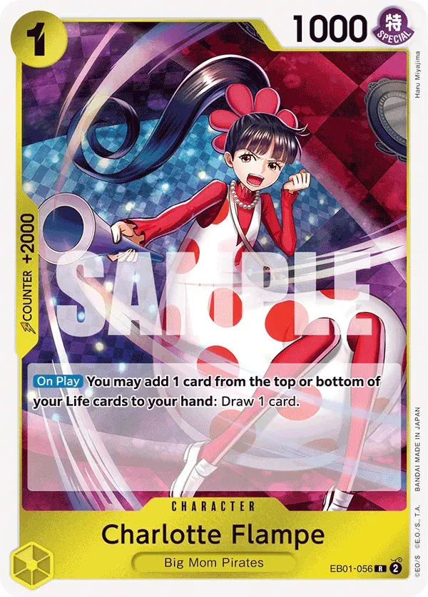 Charlotte Flampe — carte One Piece TCG EB01-056 (Memorial Collection)