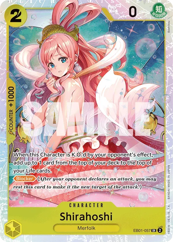 Shirahoshi — carte One Piece TCG EB01-057 (Memorial Collection)