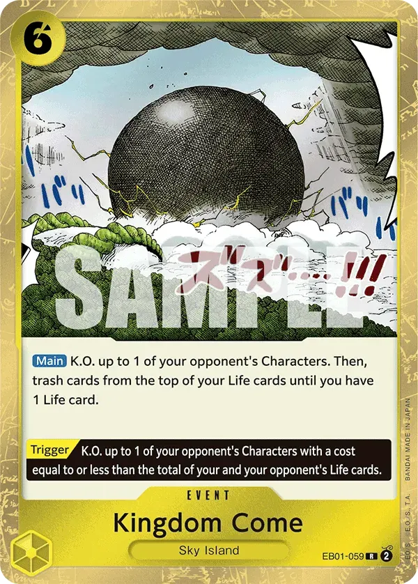 Kingdom Come — carte One Piece TCG EB01-059 (Memorial Collection)