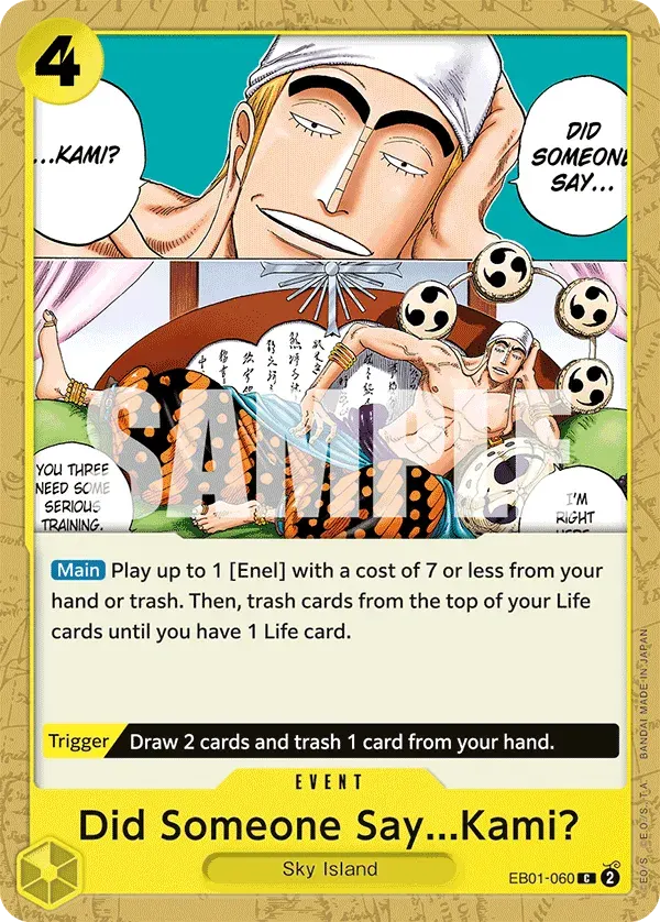 Did Someone Say...Kami? — carte One Piece TCG EB01-060 (Memorial Collection)