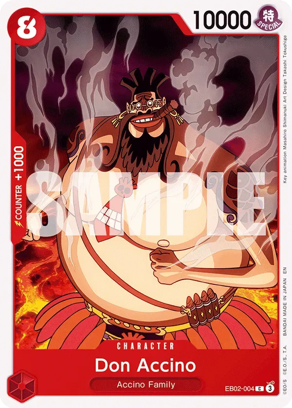 Don Accino — carte One Piece TCG EB02-004 (Anime 25th Collection)
