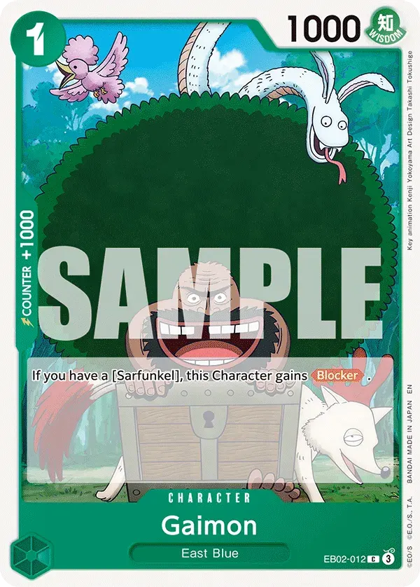 Gaimon — carte One Piece TCG EB02-012 (Anime 25th Collection)
