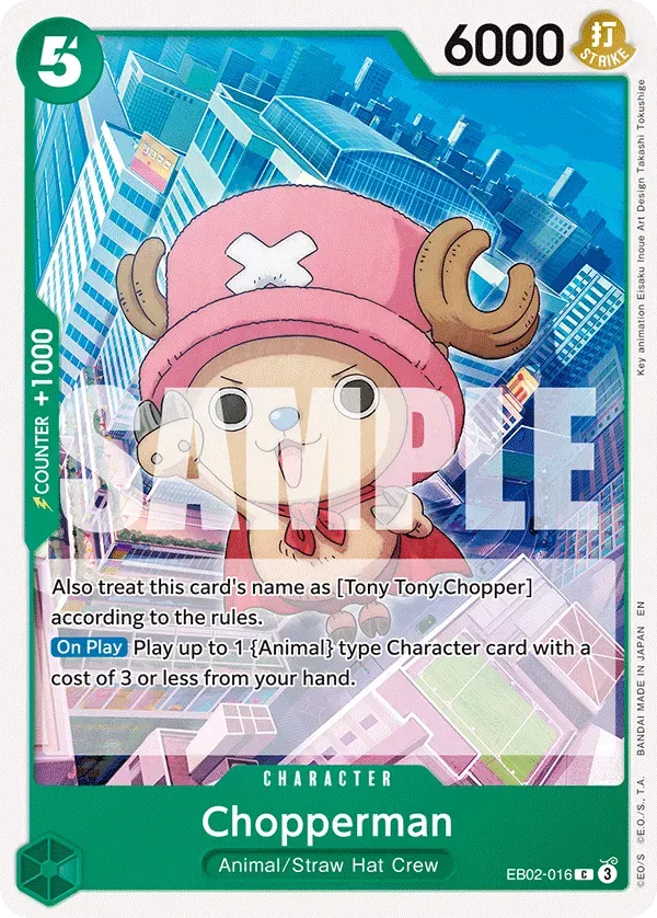 Chopperman — carte One Piece TCG EB02-016 (Anime 25th Collection)
