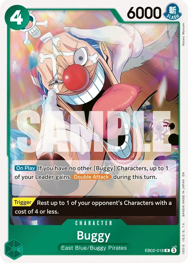 Buggy — carte One Piece TCG EB02-018 (Anime 25th Collection)