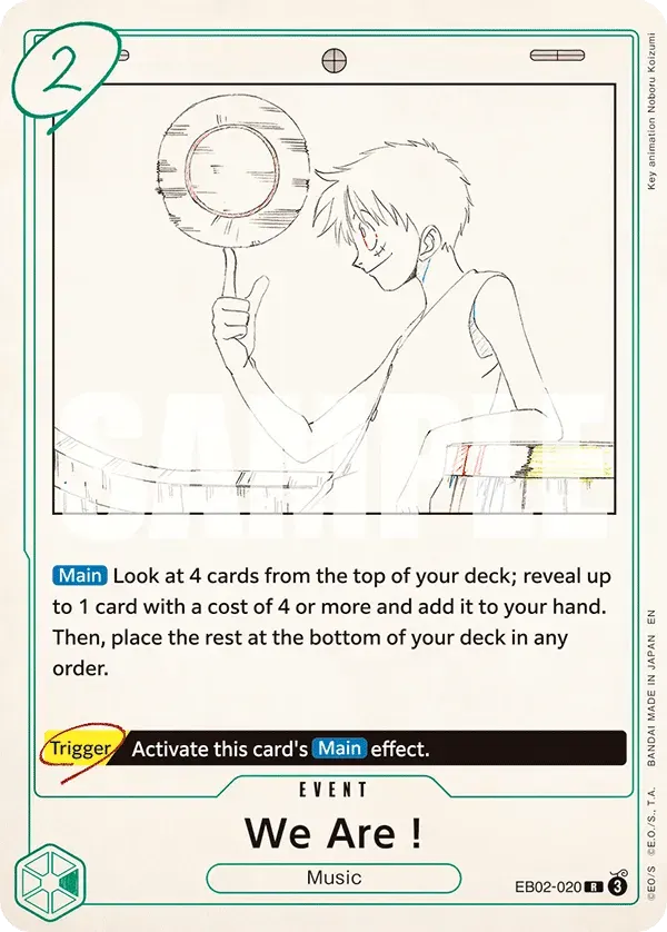 We Are! — carte One Piece TCG EB02-020 (Anime 25th Collection)