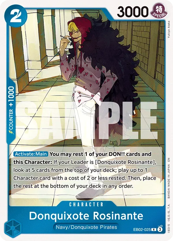 Donquixote Rosinante — carte One Piece TCG EB02-025 (Anime 25th Collection)