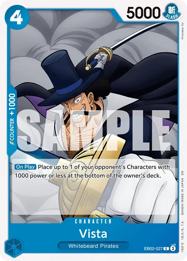 Vista — carte One Piece TCG EB02-027 (Anime 25th Collection)
