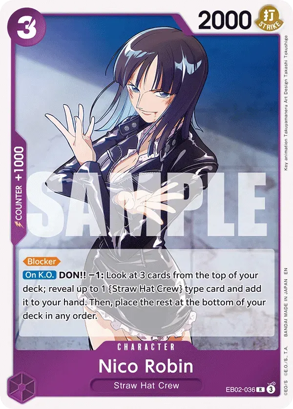 Nico Robin — carte One Piece TCG EB02-036 (Anime 25th Collection)