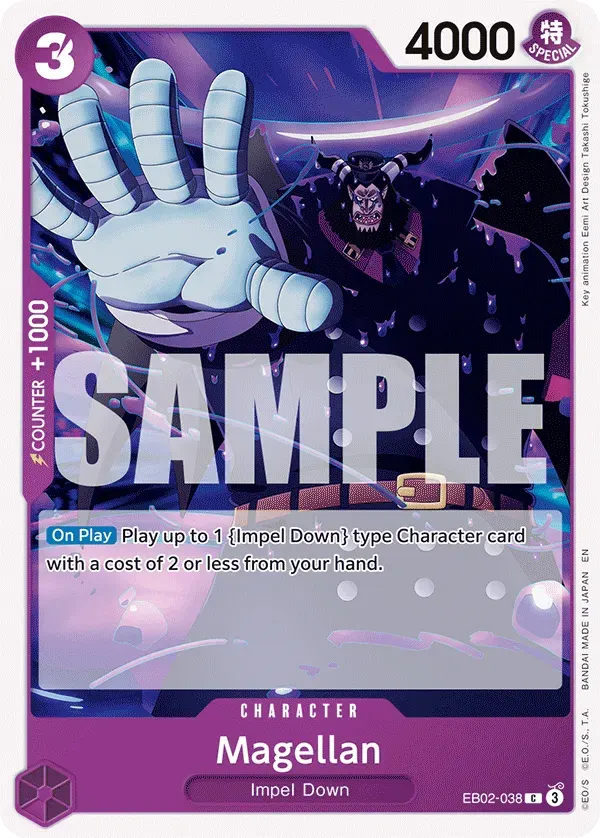 Magellan — carte One Piece TCG EB02-038 (Anime 25th Collection)