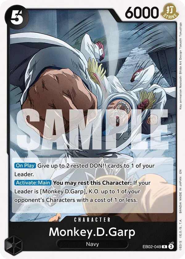 Monkey.D.Garp — carte One Piece TCG EB02-049 (Anime 25th Collection)