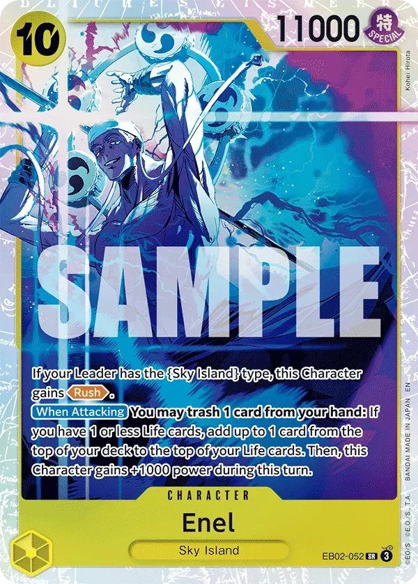 Enel — carte One Piece TCG EB02-052 (Anime 25th Collection)
