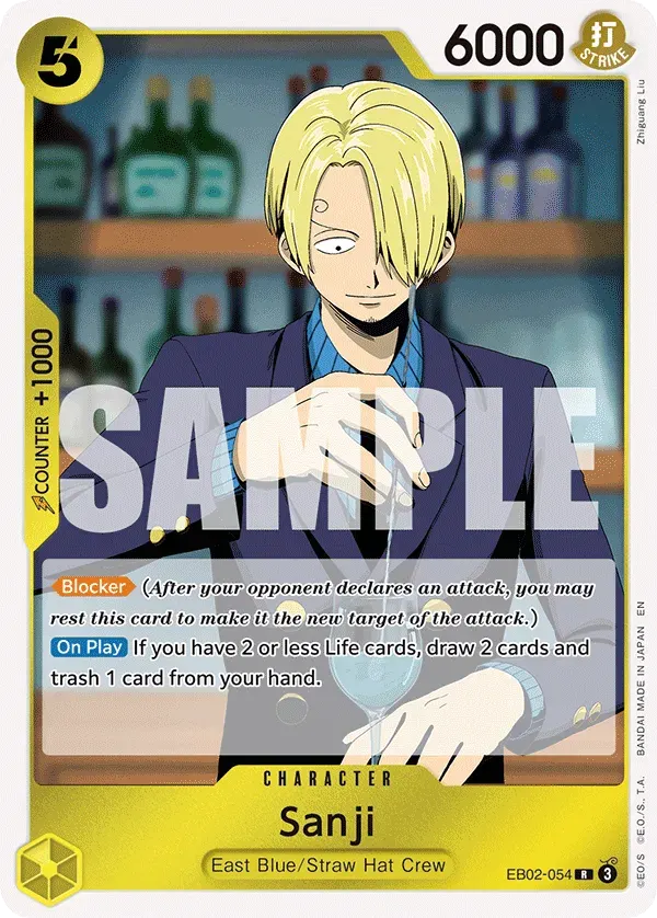 Sanji — carte One Piece TCG EB02-054 (Anime 25th Collection)