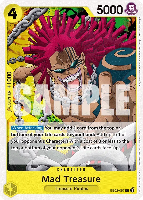 Mad Treasure — carte One Piece TCG EB02-057 (Anime 25th Collection)