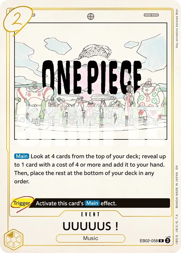 UUUUUS! — carte One Piece TCG EB02-058 (Anime 25th Collection)
