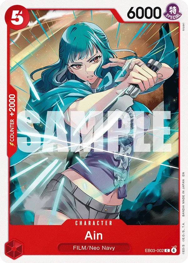 Ain — carte One Piece TCG EB03-002 (One Piece Heroines Edition)