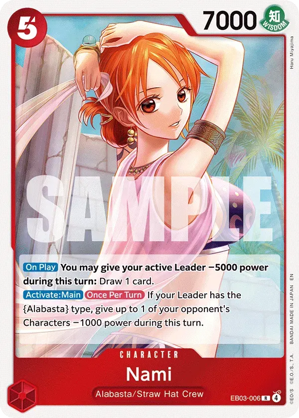 Nami — carte One Piece TCG EB03-006 (One Piece Heroines Edition)