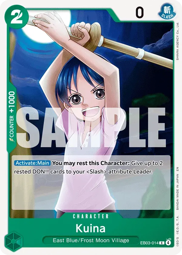 Kuina — carte One Piece TCG EB03-014 (One Piece Heroines Edition)