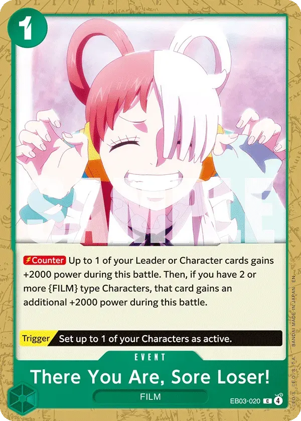 There You Are, Sore Loser! — carte One Piece TCG EB03-020 (One Piece Heroines Edition)