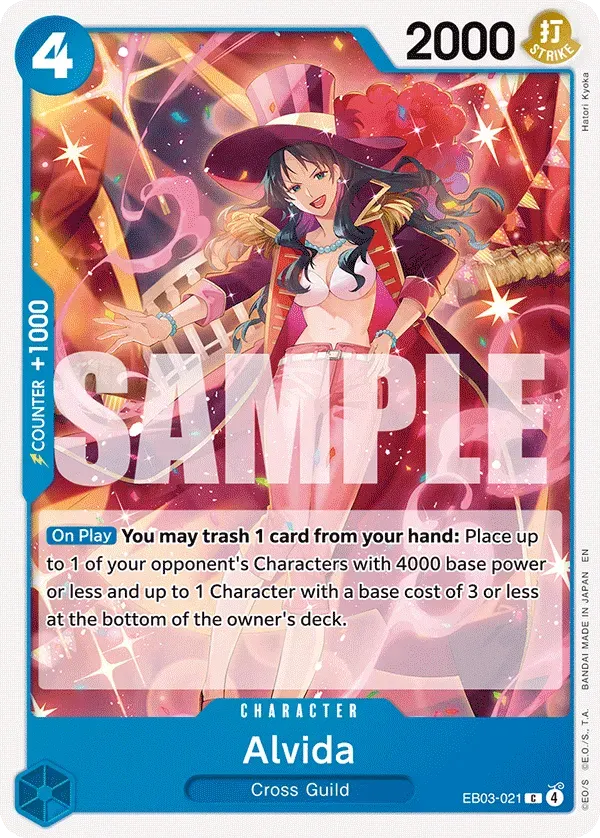 Alvida — carte One Piece TCG EB03-021 (One Piece Heroines Edition)