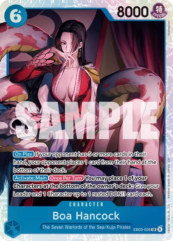 Boa Hancock — carte One Piece TCG EB03-026 (One Piece Heroines Edition)