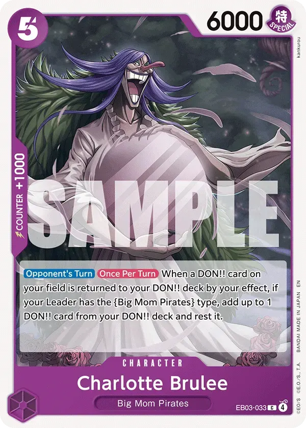 Charlotte Brulee — carte One Piece TCG EB03-033 (One Piece Heroines Edition)