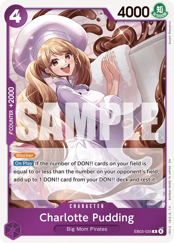 Charlotte Pudding — carte One Piece TCG EB03-035 (One Piece Heroines Edition)