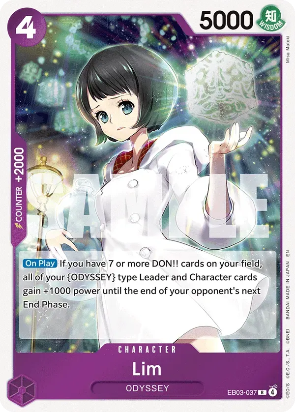 Lim — carte One Piece TCG EB03-037 (One Piece Heroines Edition)