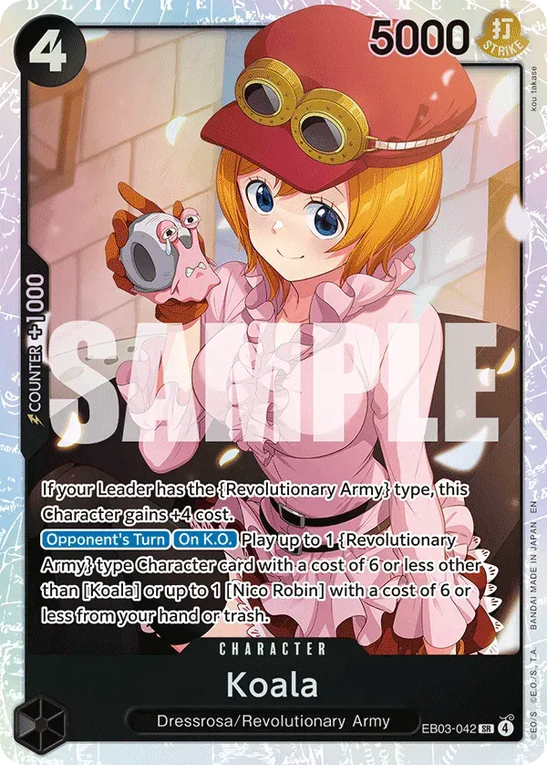 Koala — carte One Piece TCG EB03-042 (One Piece Heroines Edition)