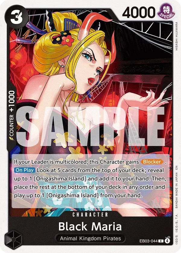 Black Maria — carte One Piece TCG EB03-044 (One Piece Heroines Edition)