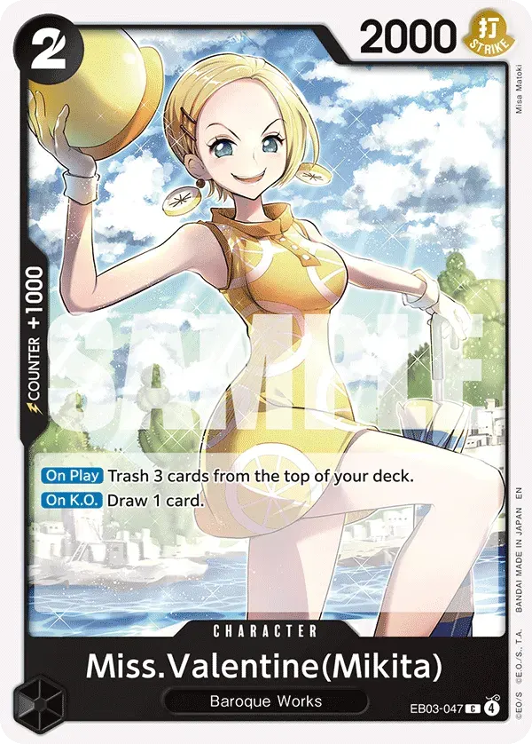 Miss.Valentine(Mikita) — carte One Piece TCG EB03-047 (One Piece Heroines Edition)