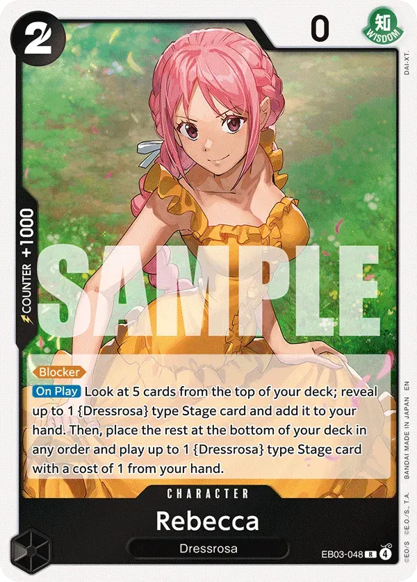 Rebecca — carte One Piece TCG EB03-048 (One Piece Heroines Edition)
