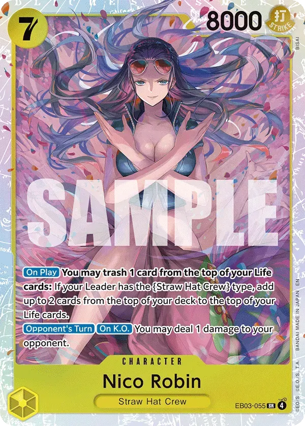 Nico Robin — carte One Piece TCG EB03-055 (One Piece Heroines Edition)