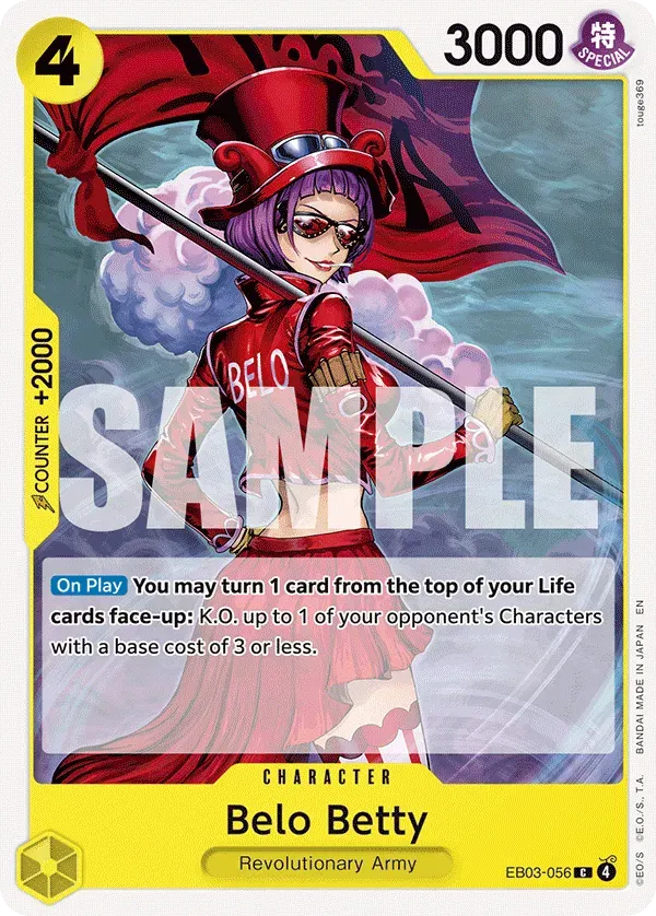 Belo Betty — carte One Piece TCG EB03-056 (One Piece Heroines Edition)